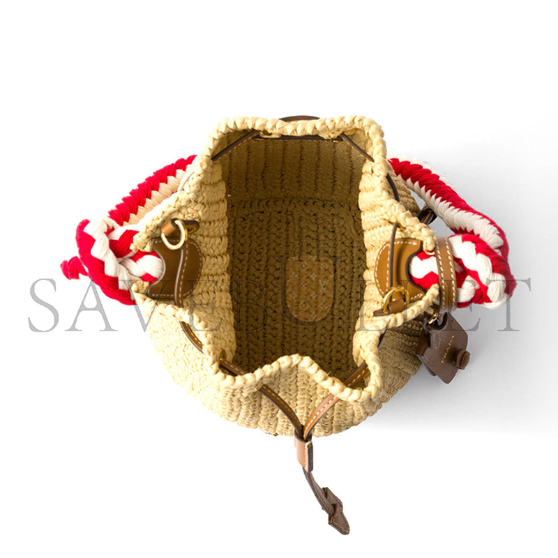 PRADA CROCHET MINI BUCKET BAG 1BE068 (19.5*15.5*10cm) PRADA CROCHET MINI BUCKET BAG 1BE068 (19.5*15.5*10cm)